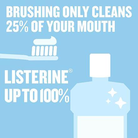Produktbild Listerine Advanced White Mild Taste Mouthwash (500 ml, Mundwasser)