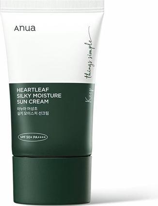 Image du produit Anua Crème solaire hydratante et soyeuse Heartleaf (Crème solaire visage, SPF 50+, 50 ml)
