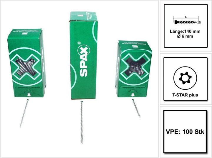 Actual product image Spax Cylinder head screws (100 Screws per piece)