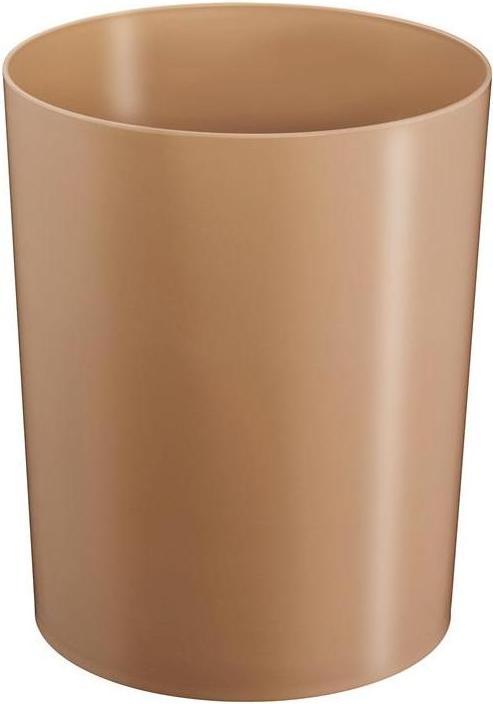 Actual product image Helit Security wastepaper basket with aluminium insert 13L - gold - TÜV-certified (13 l)