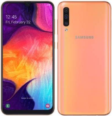 Samsung Galaxy A50 EU-Version (128 GB, Coral, 6.40", Hybrid Dual SIM, 25 Mpx, 4G)