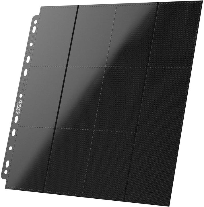 Actual product image Ultimate Guard File inserts 24-Pocket QuadRow Pages Black 10 pcs