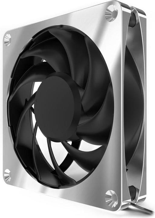 Actual product image Alphacool Apex Stealth Metal Power 120mm Fan 3000rpm (silver/black) (120 mm, 1 x)