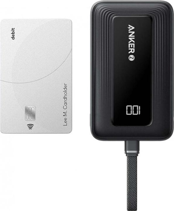 Produktbild Anker Power Bank with Built-In USB-C Cable | A1688H11 | 10000 mAh | Black (10000 mAh, 30 W)