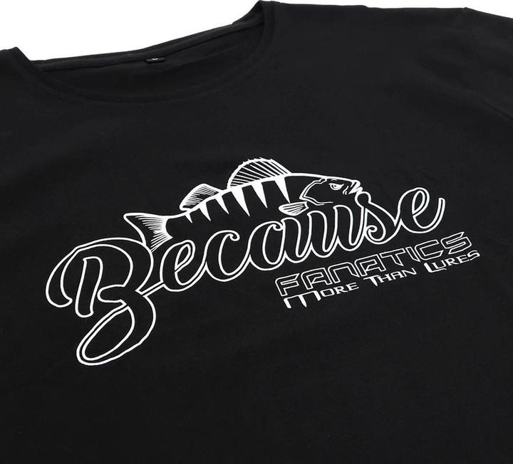 Produktbild Stucki Fishing T-Shirt Because Fanatics, Schwarz (XS)