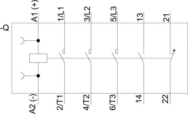 Actual product image Siemens Contactor 5,5kW 24Vdc size 0