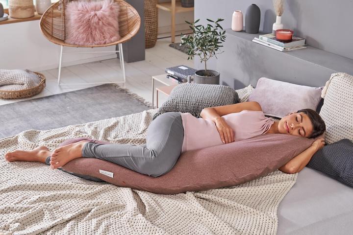 Actual product image Theraline Nursing pillow "The Original" with polyester hollow fibre filling incl. cover 190 cm (190 cm)
