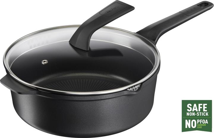 Productafbeelding Tefal Robusto gietaluminium smoorpan 26 cm met deksel (26 cm, Braadpan + kasserol, Gegoten aluminium)