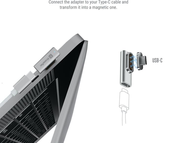 Image du produit XtremeMac Magnetic Type-C Adapter (0.03 m, USB 3.0)