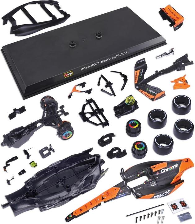 Produktbild Bburago McLaren F1 MCL38 1/24 Kit Norris 2024