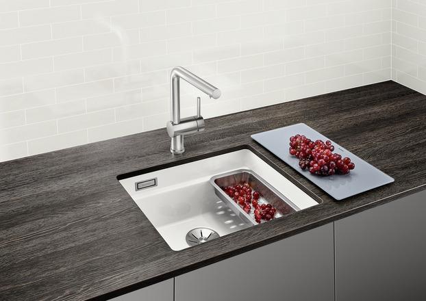Produktbild Blanco Resteschale aus Edelstahl (Spülbecken Zubehör, 42.50 cm, 16.90 cm)