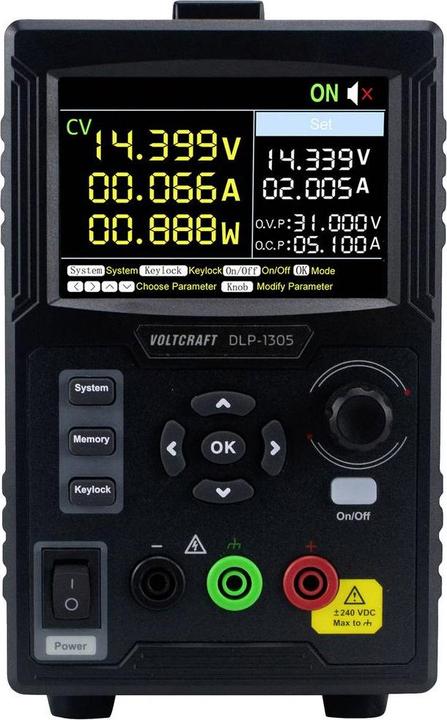 Produktbild Voltcraft DLP-1305 Labornetzgerät, einstellbar 0 - 30 V 0 - 5 A 150 W Slave-Fu