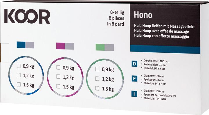 Actual product image Koor Hula Hoop 1.5 KG (100 cm, 1500 g)