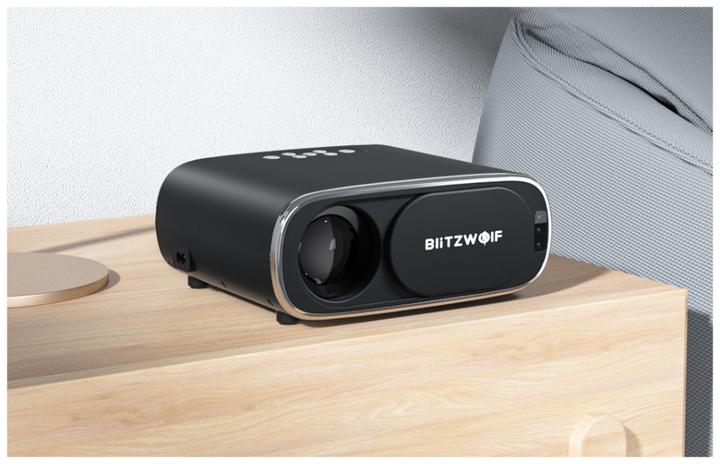 Produktbild BlitzWolf BW-V4 1080p LED beamer / projector, Wi-Fi + Bluetooth (black)