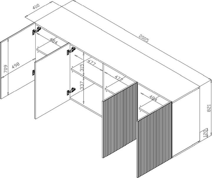 Produktbild Cama Pafos (200 x 42 x 82 cm)