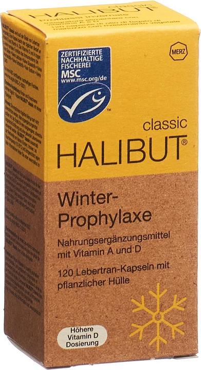Image du produit Halibut CLASSIC min A et D 120 gélules (120 pièce(s), Capsules, 53 g)
