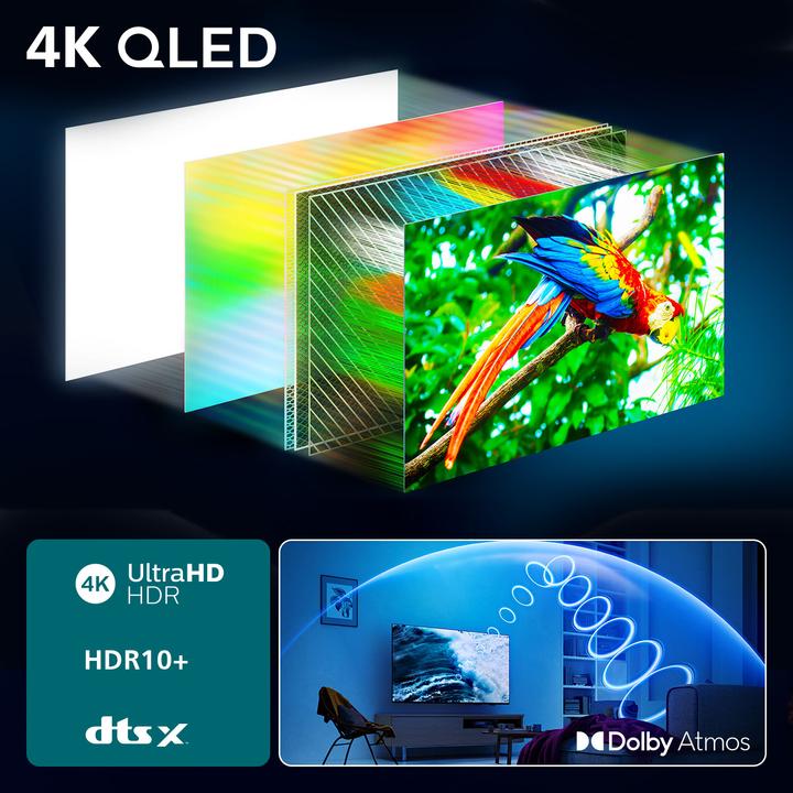 Produktbild Philips 65PUS7800/12 (65", PUS7800, QLED, 4K, 2025)