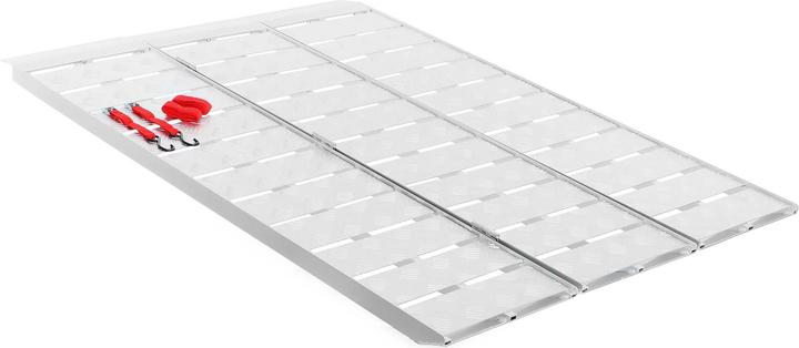 Actual product image Wiltec Auffahrrampe 3-fach klappbar 215cm 340kg Rampe Auffahrschiene Aluminium