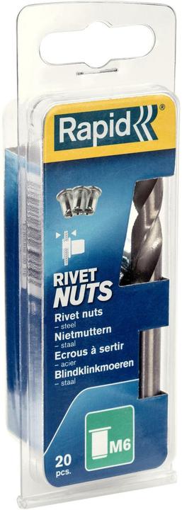 Actual product image Rapid M6 blind rivet nuts