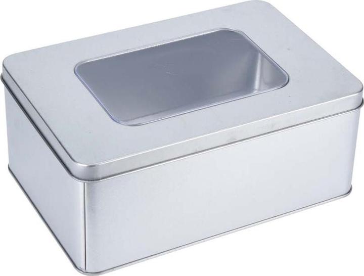 Actual product image Free and Easy Storage tin with window