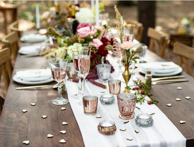Immagine prodotto Partydeco Portacandele, oro rosa, 8 cm (1 pz / 4 pz) (1 x)