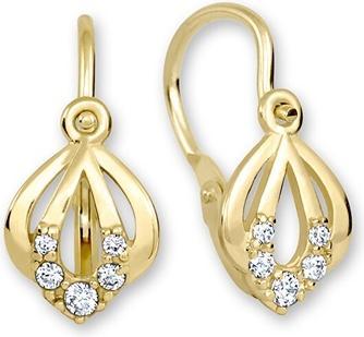 Produktbild Brilio Gentle gold earrings with clear crystals 239 001 00728