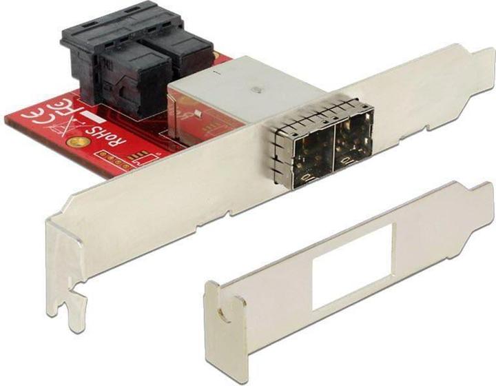 Actual product image Delock Adapter 2 x Mini SAS HD SFF-8643 female