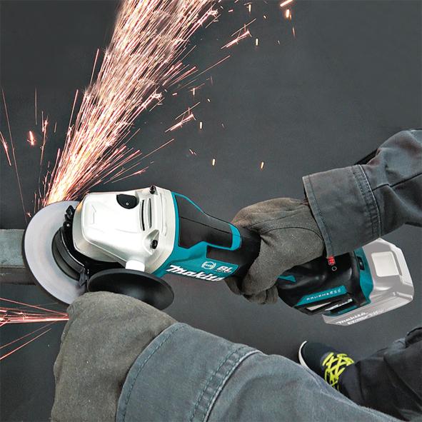 Actual product image Makita DGA517ZJ Battery angle grinder in Makpac (125 mm)