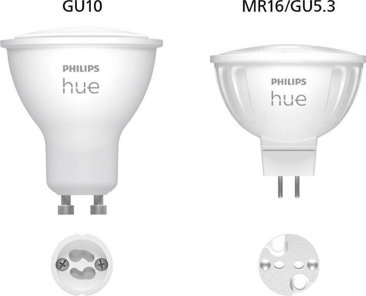 Actual product image Philips Hue White Ambiance (GU5.3, 5.10 W, 400 lm, 2 x, G)
