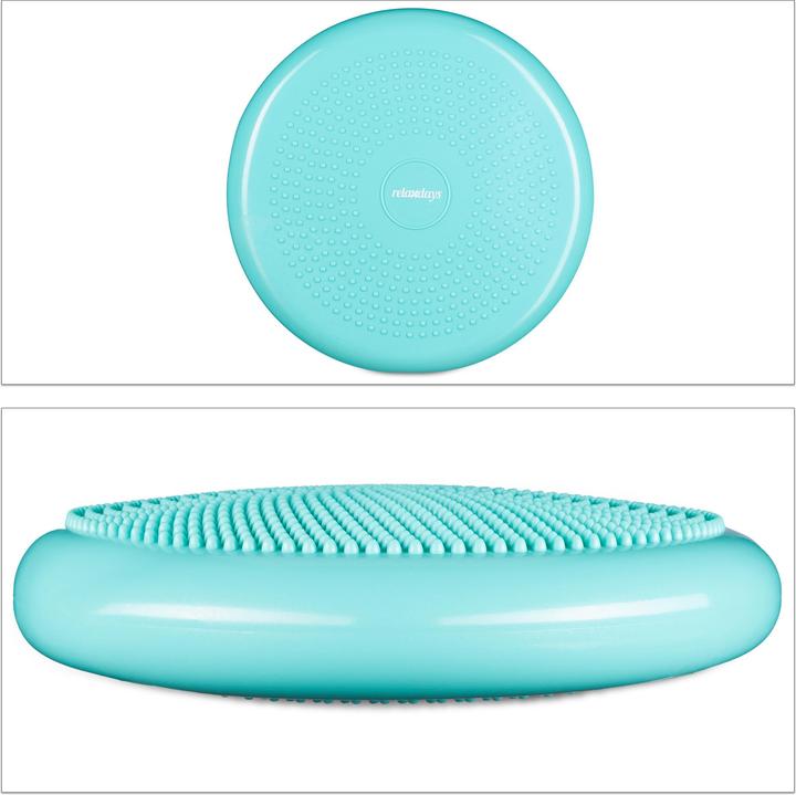 Image du produit Relaxdays Disque d'équilibre de 33 cm avec pompe à air