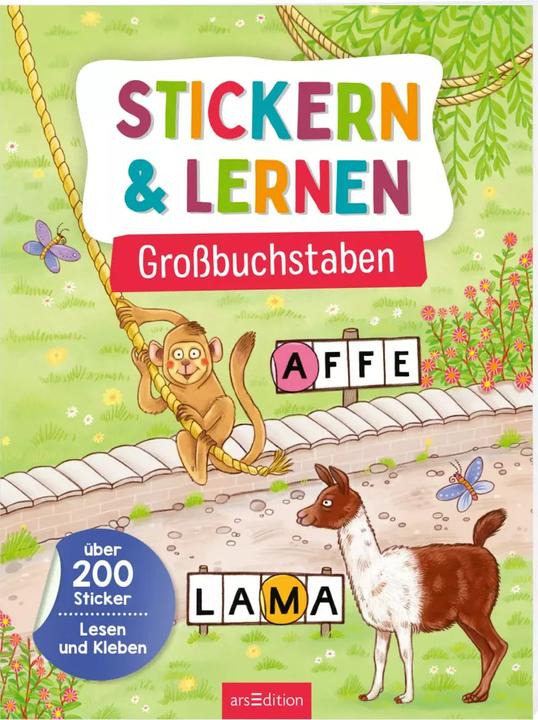 Produktbild Stickern & Lernen – Grossbuchstaben