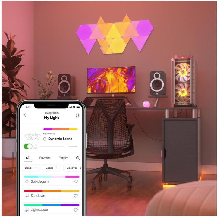 Image du produit Nanoleaf Shapes Triangles Smarter Kit (100 lm)