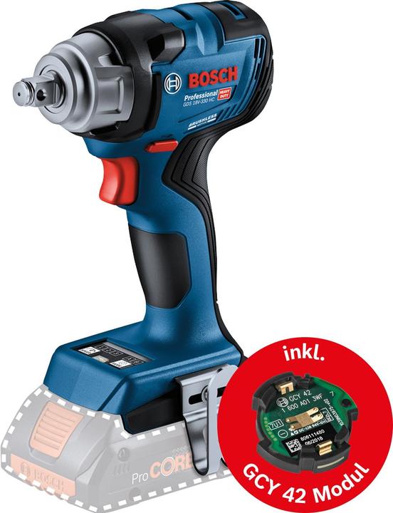 Actual product image Bosch Professional Cordless impact wrench GDS 18V-330 HC (solo,C) (Rechargeable battery operated)