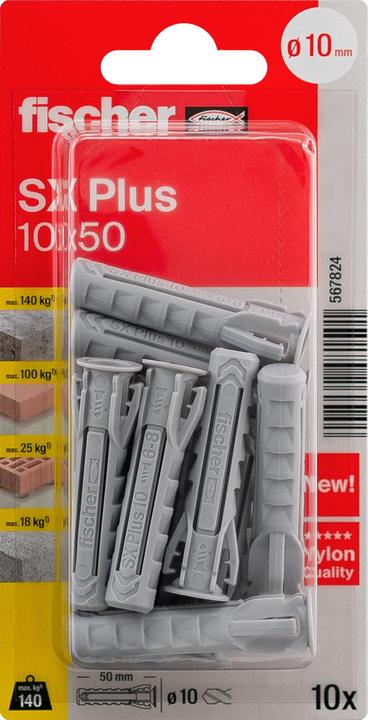 Actual product image Fischer Dowel SX Plus 10x50 K (10) (10 pcs.)
