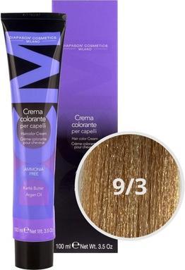 Image du produit DCM Diapason sans ammoniaque 9/3 blond clair doré 100 ml (Or, Blond)