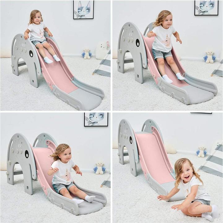 Produktbild Baby Vivo Kleinkinderrutsche Pink/Grau