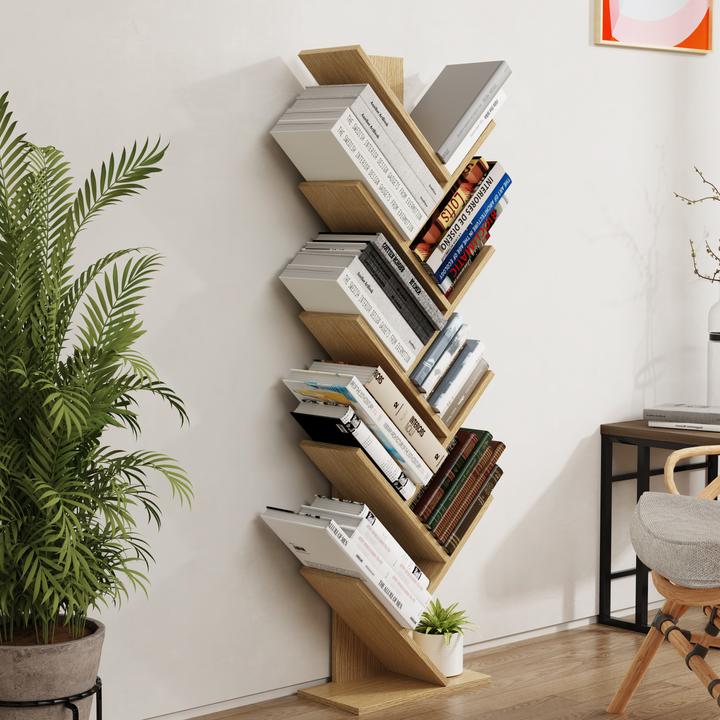 Produktbild VCM Holz Stand Regal Bücher Nulis XL (144 x 40 x 20 cm)