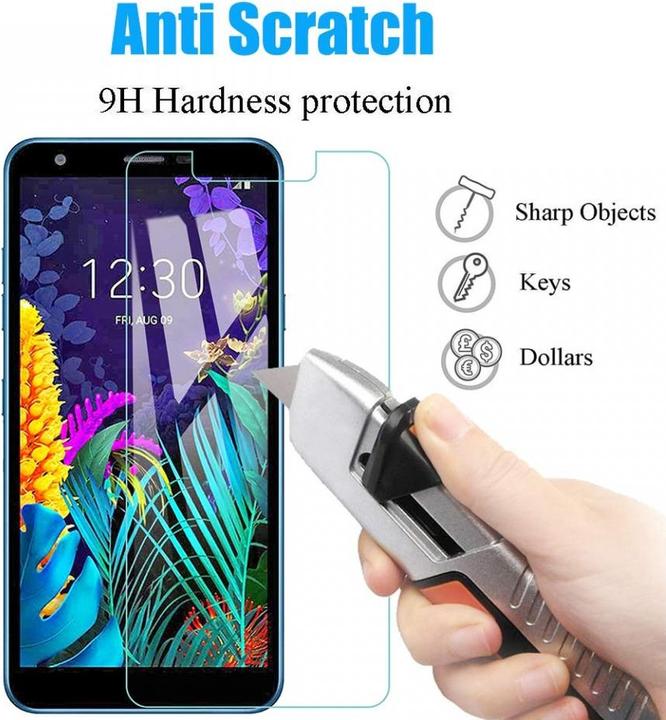 Actual product image Screenguard LG K30 bulletproof glass protective film Case Friendly Design (1 Piece, K30)