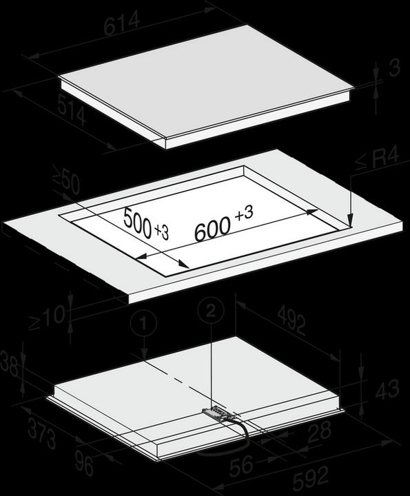 Produktbild Miele KM 6540 FR