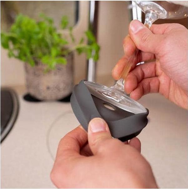 Produktbild Silwy Magnet-Kondom für Stielgläser Schwarz (1 x)