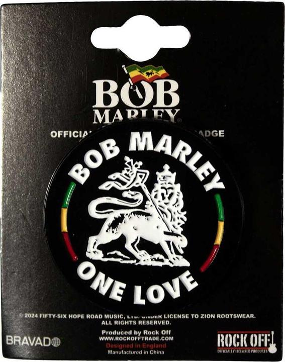 Bob Marley Löwe Abzeichen ZinkLegierung Emaille