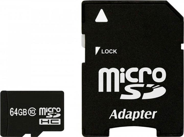 IMRO Carte Micro-SD 64 GB Class 10 + adaptateur SD - Carte mémoire (64 Go, microSD, U1)