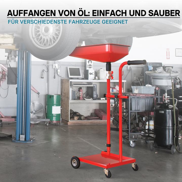 Produktbild Wiltec Ölauffangwagen Ölablassgerät Ölauffanggerät Ölsammler Altöl Ölauffangbehälter