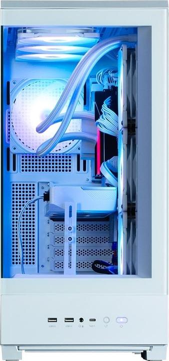 Image du produit Zalman GHE P50 DS ATX Boîtier en verre trempé Panoramic View - Blanc (ATX)