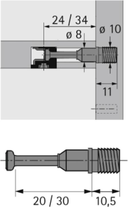 Productafbeelding Hettich Rapid S snelmontageanker voor Rastex 15 (Inpersdeuvel, 1 Pcs.)