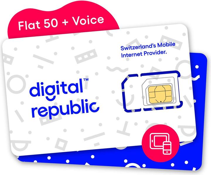 Actual product image Digital Republic SIM card Unlimited Internet and telephony for 30 days