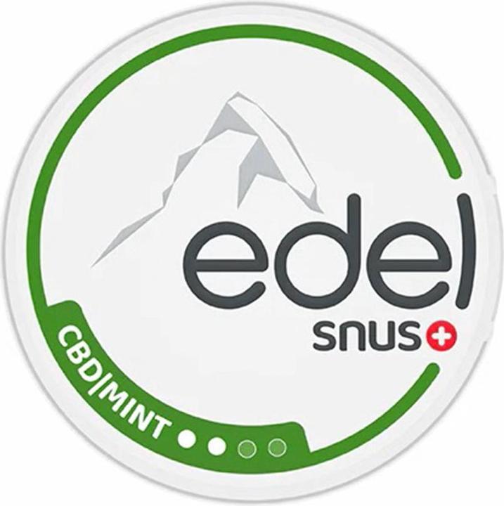Immagine prodotto Edelweiss CBD Menta (Tutto Bianco Slim) (Snus al CBD)