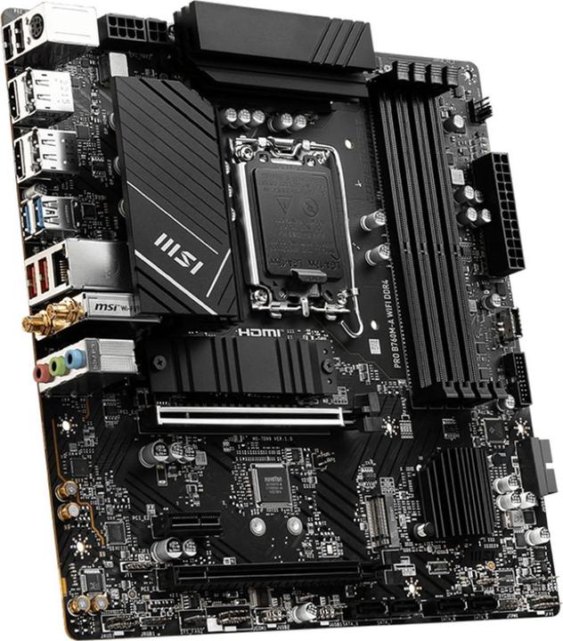 Immagine prodotto MSI PRO B760M-A WIFI DDR4 (1700) (D) (LGA 1700, Intel B760, mATX)
