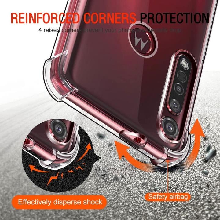 Actual product image Screenguard Motorola Moto G8 Plus Case Crystal Soft Airbag Bumper (Motorola Moto G8 Plus)