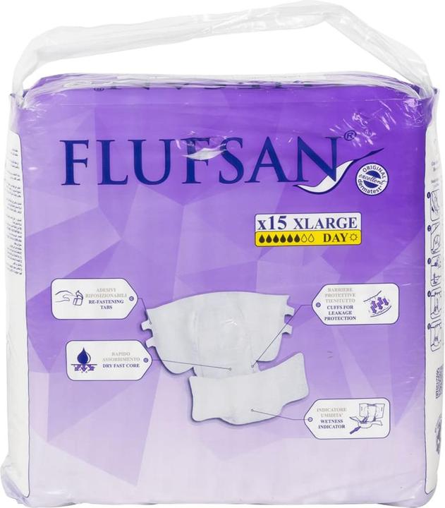 Immagine prodotto VidaXL Pannolini monouso Flufsan per adulti 15 pezzi. (15 x, XL)